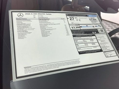 New 2026 Mercedes-Benz E 350 E 350 image 13