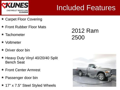 Used 2012 RAM 2500 ST w/ PWR & Remote Entry Group AWD/4WD image 3