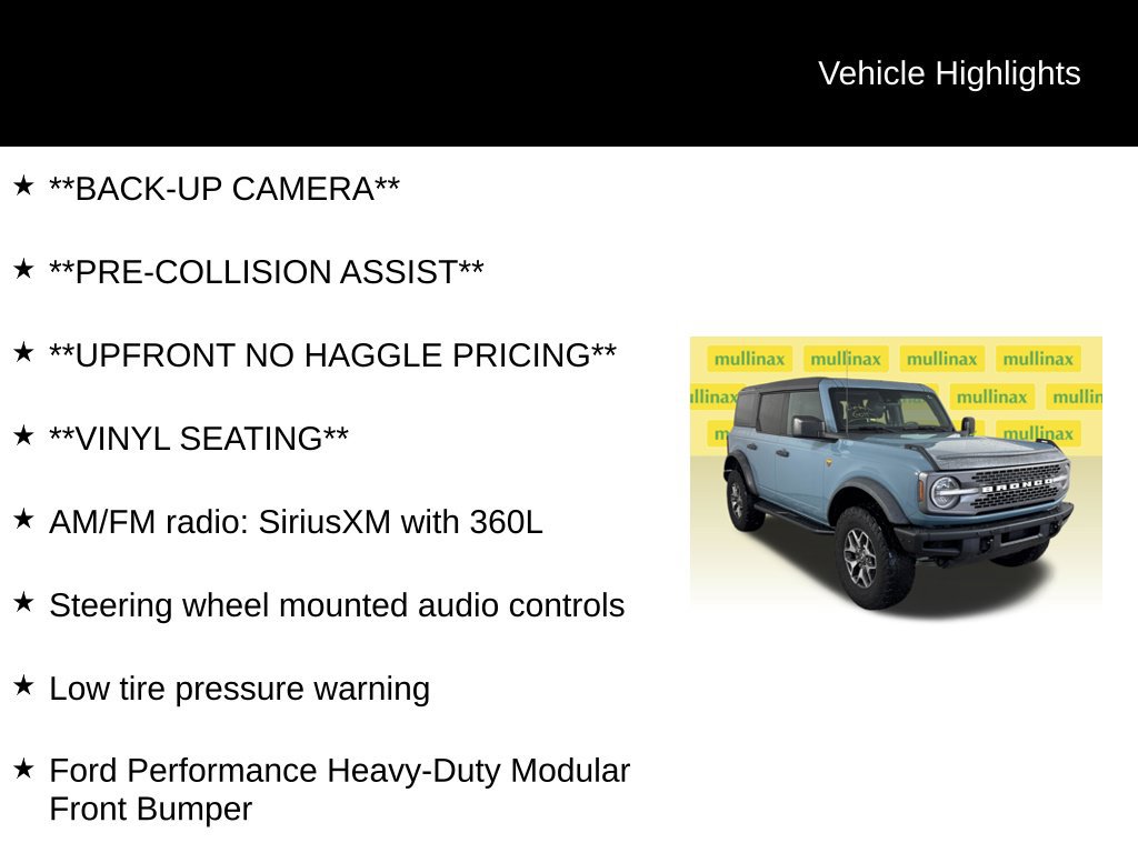 Certified 2022 Ford Bronco Badlands AWD/4WD image 13