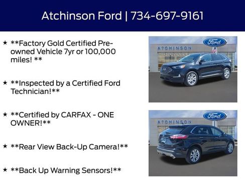 Certified 2024 Ford Edge Titanium w/ Class II Trailer Tow Package AWD/4WD image 5
