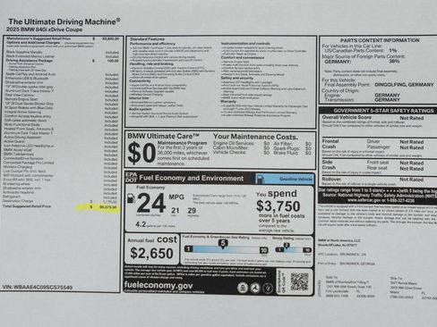 Used 2025 BMW 840i xDrive 840i xDrive image 53
