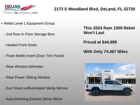 Used 2024 RAM 1500 Rebel w/ Rebel Level 1 Equipment Group AWD/4WD image 6