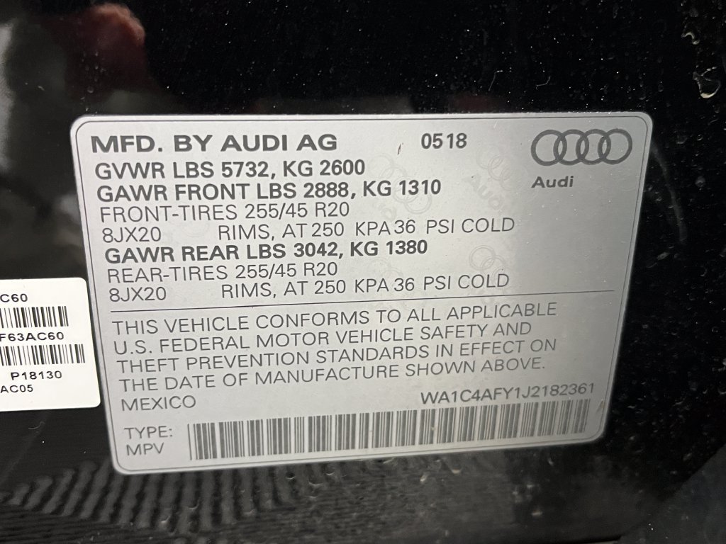 Used 2018 Audi SQ5 Prestige AWD/4WD image 25
