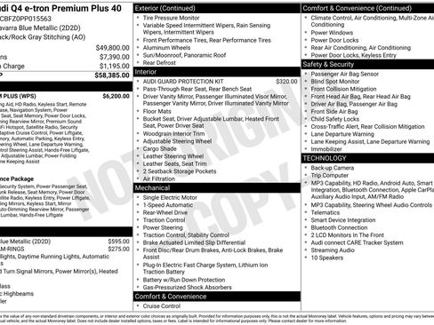 Used 2023 Audi Q4 e-tron Premium Plus w/ Premium Plus RWD image 2