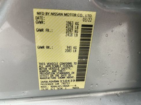 Used 2022 Nissan Altima 2.5 SV FWD image 27