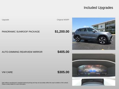 Used 2026 Volkswagen Taos SE w/ Panoramic Sunroof Package AWD/4WD image 4