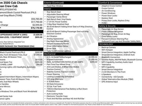 New 2026 RAM 3500 Tradesman w/ Chrome Appearance Group A AWD/4WD image 2