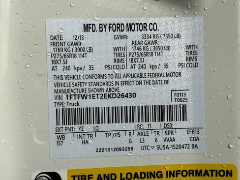 Used 2014 Ford F150 Lariat w/ Equipment Group 502A Luxury image 37