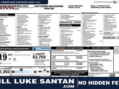 Used 2023 GMC Canyon Elevation w/ Convenience Package image 1