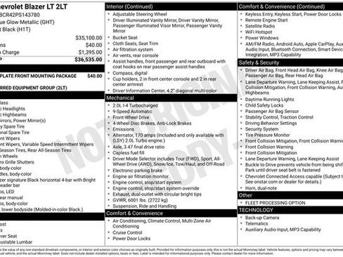 Certified 2023 Chevrolet Blazer LT image 30