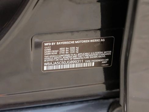 Used 2018 BMW 530i RWD image 70