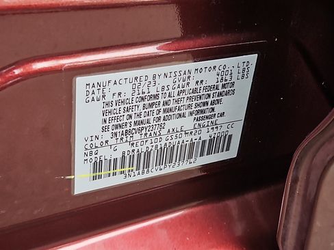 Certified 2023 Nissan Sentra SV w/ All-Weather Package FWD image 26