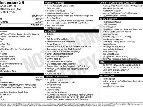 Used 2019 Subaru Outback 2.5i image 3