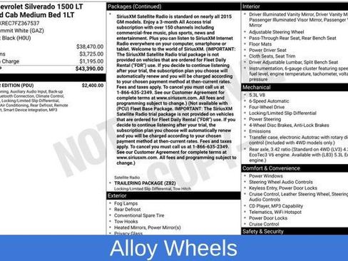 Used 2015 Chevrolet Silverado 1500 LT w/ All Star Edition image 3