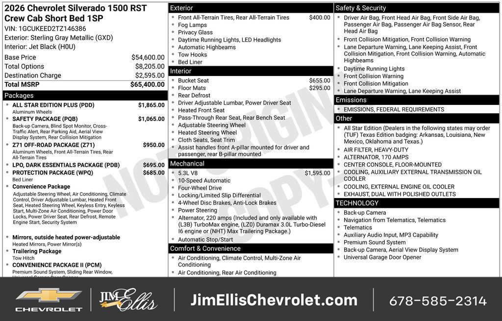 New 2026 Chevrolet Silverado 1500 RST w/ All Star Edition Plus AWD/4WD image 7