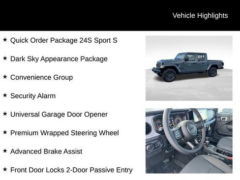 New 2026 Jeep Gladiator Sport AWD/4WD image 8
