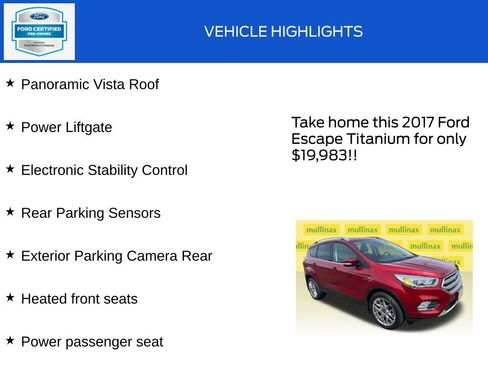 Used 2017 Ford Escape Titanium AWD/4WD image 19