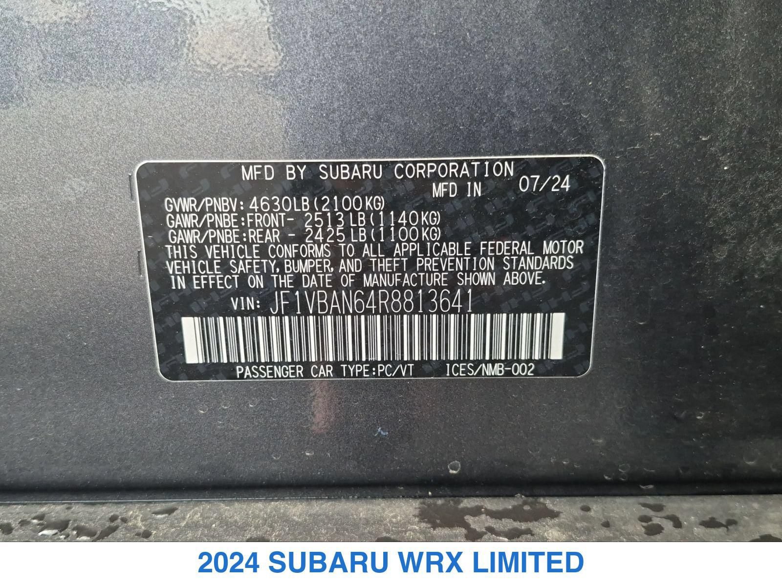 Used 2024 Subaru WRX Limited AWD/4WD image 27