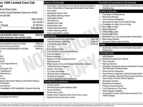 Used 2023 RAM 1500 Limited w/ Body Color Bumper Group AWD/4WD image 2