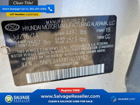 Used 2015 Hyundai Sonata Limited FWD image 16