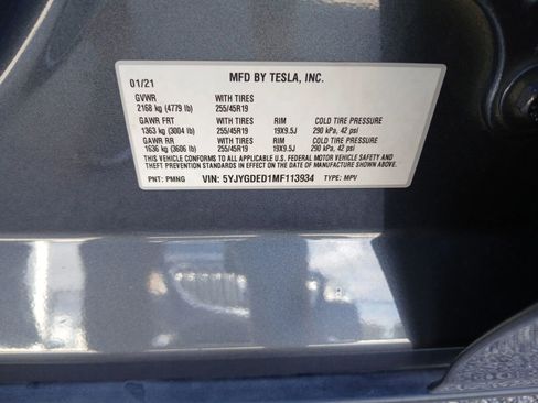 Used 2021 Tesla Model Y 2WD image 10