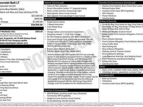 New 2027 Chevrolet Bolt LT w/ Comfort Package FWD image 4