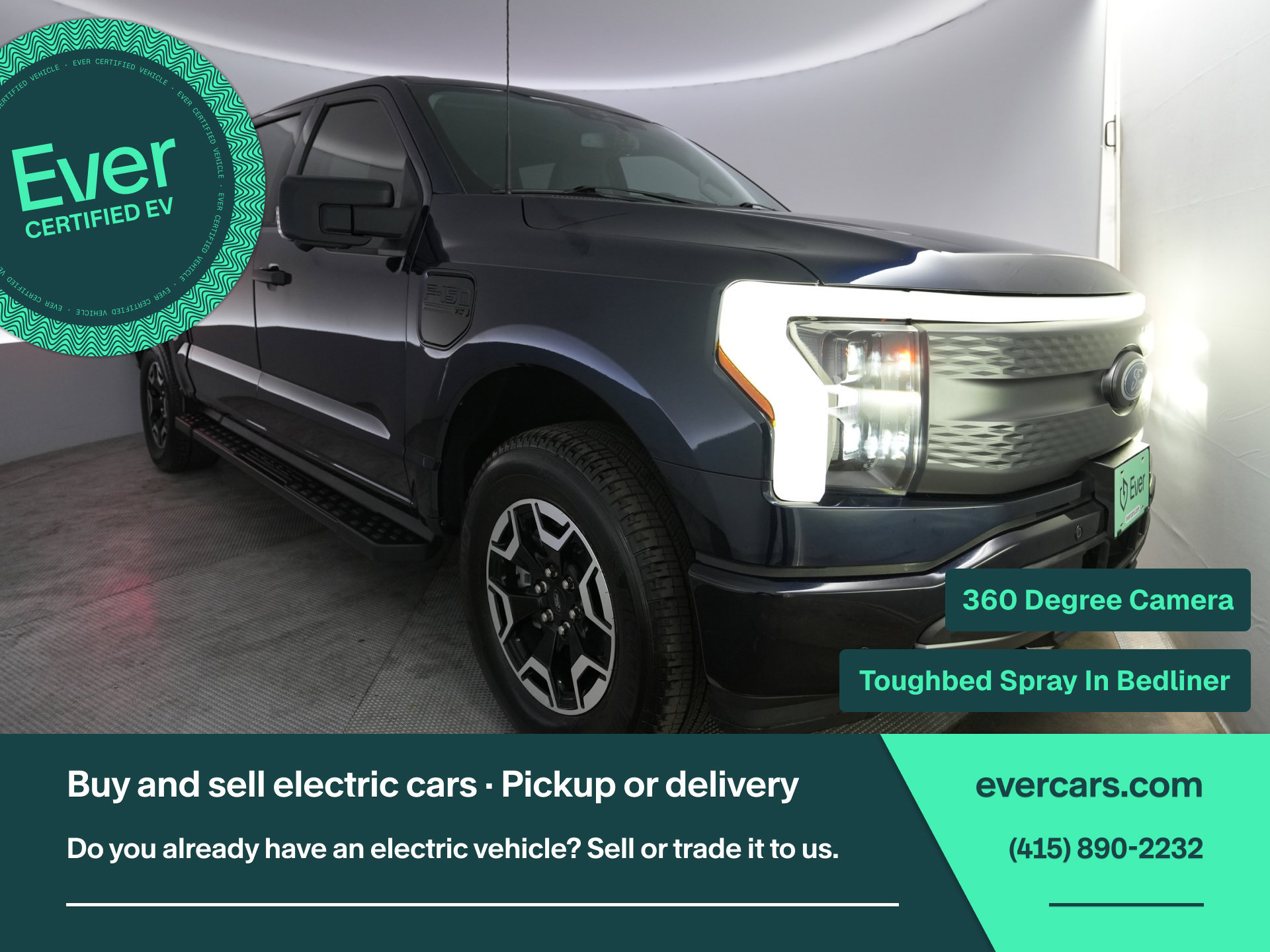 Used 2023 Ford F150 Lightning XLT AWD/4WD image 1