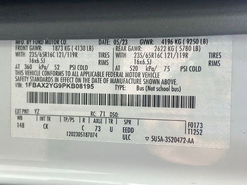 Used 2023 Ford Transit 350 XLT image 34