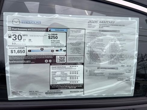 New 2026 MAZDA MAZDA3 2.5 S Sedan w/ Preferred Pkg image 34