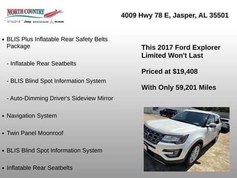 Used 2017 Ford Explorer Limited w/ Equipment Group 301A FWD image 15