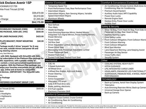 Certified 2023 Buick Enclave Avenir w/ Avenir Technology Package AWD/4WD image 4
