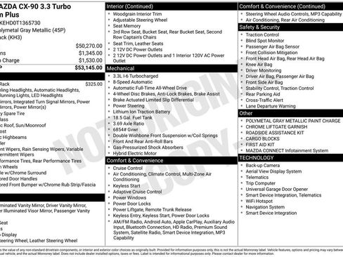 New 2026 MAZDA CX-90 3.3 Turbo w/ Premium Plus Pkg image 40