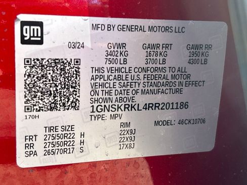 Used 2024 Chevrolet Tahoe RST w/ Sport Performance Package image 33