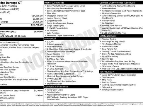 Used 2020 Dodge Durango GT w/ Blacktop Package image 28