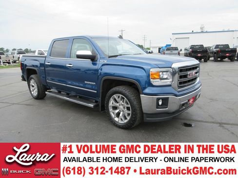 Used 2015 GMC Sierra 1500 SLT w/ SLT Crew Cab Value Package AWD/4WD image 1