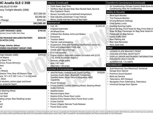 Used 2018 GMC Acadia SLE w/ Driver Alert Package I image 3