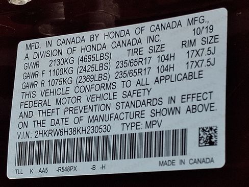 Used 2019 Honda CR-V LX image 28