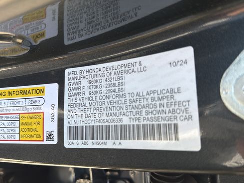 Used 2025 Honda Accord SE image 22