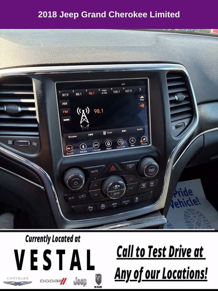 Used 2018 Jeep Grand Cherokee Limited AWD/4WD image 14