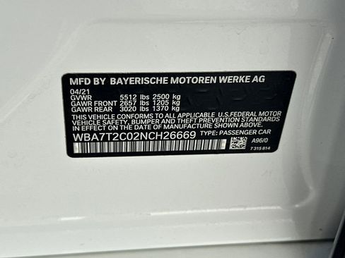 Used 2022 BMW 740i w/ Premium Package RWD image 35