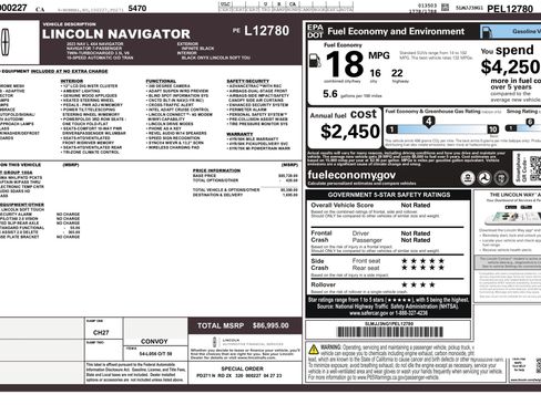 Used 2023 Lincoln Navigator L Standard Sport Utility 4D image 3