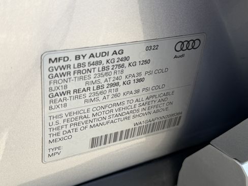 Used 2022 Audi Q5 2.0T Premium w/ Convenience Package AWD/4WD image 30