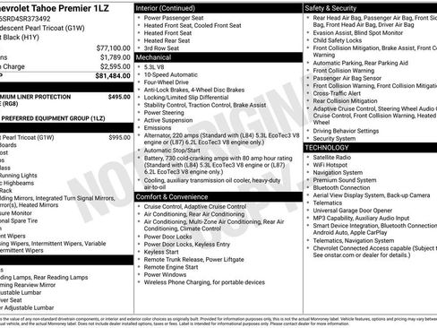Used 2025 Chevrolet Tahoe Premier AWD/4WD image 47