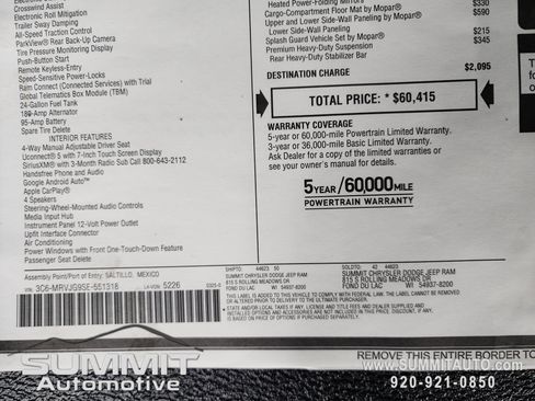 New 2025 RAM ProMaster 3500 w/ Safety Group image 26