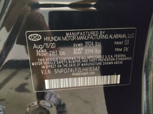 Used 2020 Hyundai Elantra SE w/ Cargo Package (C1) FWD image 33