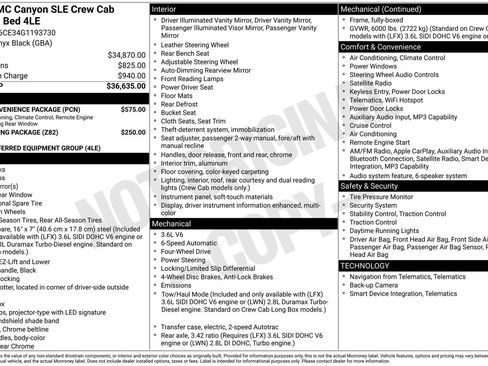 Used 2016 GMC Canyon SLE w/ SLE Convenience Package image 30