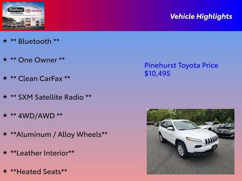 Used 2017 Jeep Cherokee Latitude w/ True North Edition AWD/4WD image 16