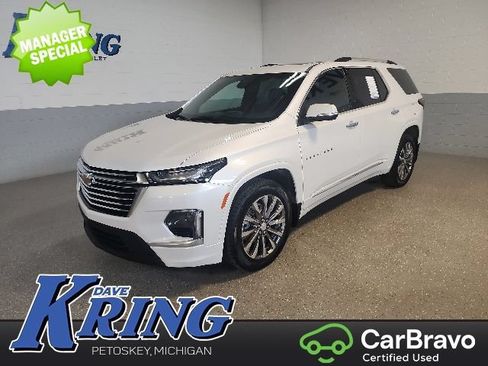 Certified 2023 Chevrolet Traverse Premier w/ LPO, Floor Liner Package AWD/4WD image 1