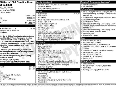 New 2026 GMC Sierra 1500 Elevation w/ X31 Off-Road Package AWD/4WD image 48