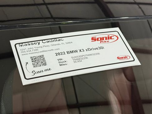 Used 2022 BMW X3 xDrive30i w/ Premium Package 2 image 21